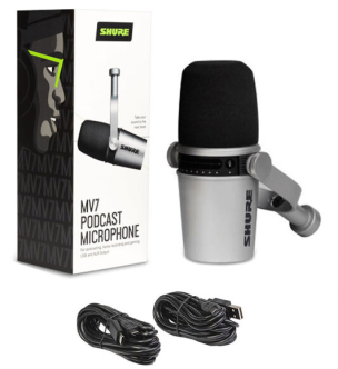 Shure MV7-S - dynamiczny mikrofon na USB / XLR