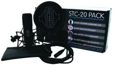 Sontronics STC-20 Pack - Mikrofon pojemnościowy w zestawie z popfiltrem, koszykiem i kablem