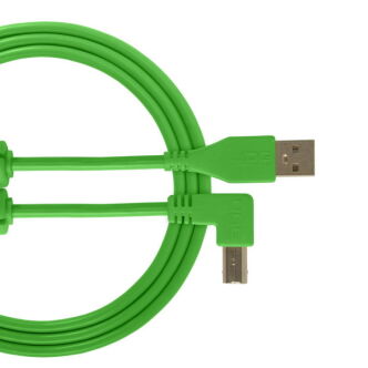 Kabel USB UDG Ultimate Audio Cable USB 2.0 A-B Green Angled 1m (łamany) U95004GR
