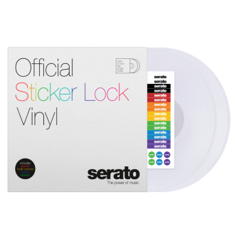 12" płyta z kodem czasowym Serato Sticker Lock - CLEAR (para)
