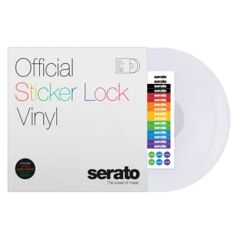 12" płyta z kodem czasowym Serato Sticker Lock - CLEAR (para)