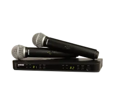 Shure BLX288/PG58 - podwójny system bezprzewodowy do ręki do wokalu z mikrofonami PG58