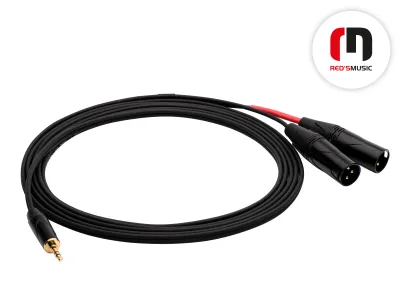 Kabel audio Red's Music JACK STEREO 3.5 - 2 x XLR M 3m