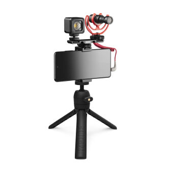 RODE Vlogger Kit Universal - Zestaw vlogerra do filmowania na urządzeniach mobilnych z wejściem słuchawkowym 3.5mm
