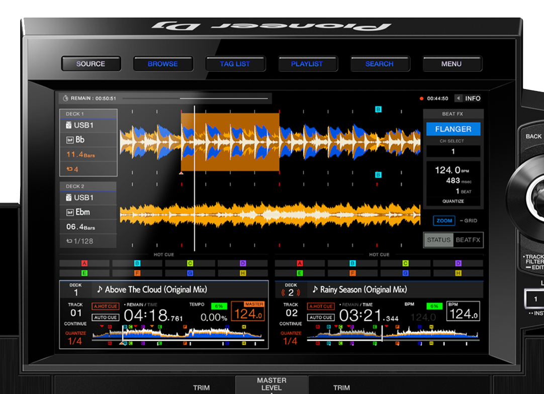 Pioneer XDJ-RX3 - Wyświetlacz