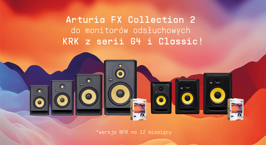 Arturia FX Collection 2 GRATIS do każdej pary KRK G4 & Classic!